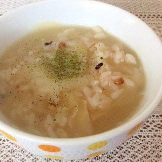 雑穀米と大根のスープ飯